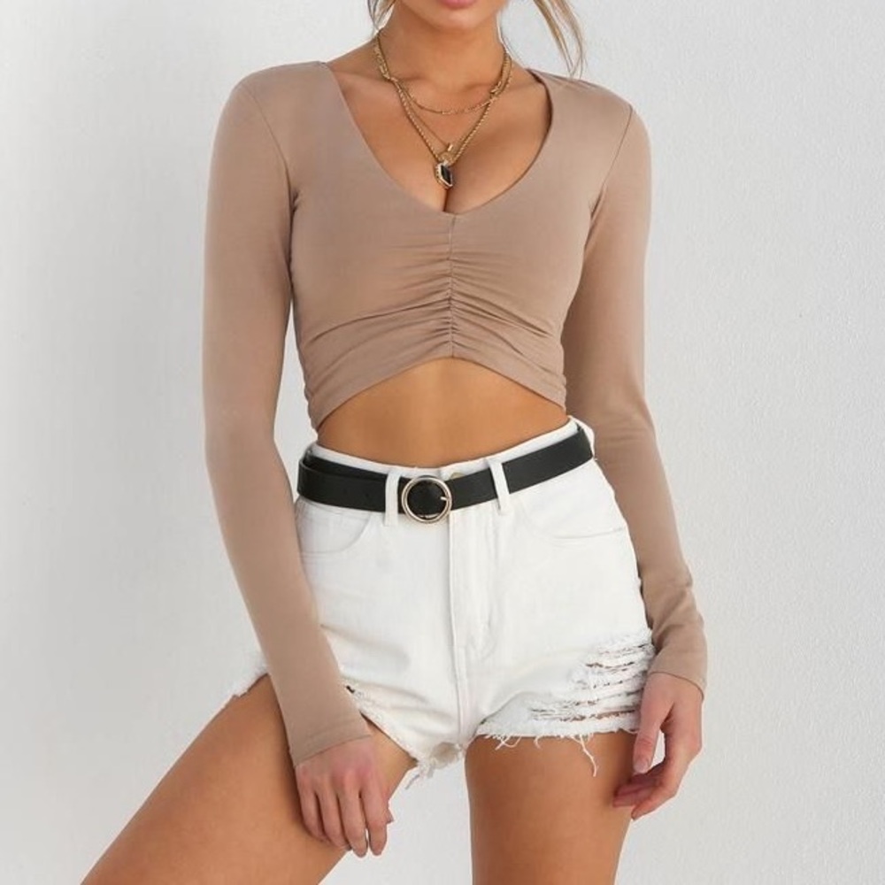 Long Sleeve Scrunch Top